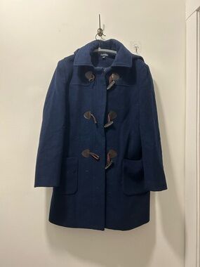 Chadwicks Navy Wool Toggle Pea Coat